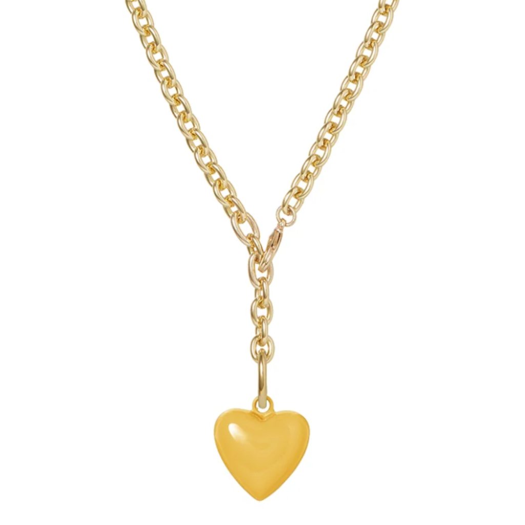 Best Roxanne Assoulin The Mini Puffy Heart Necklace Yellow